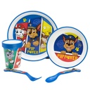 STOR SET 5 PCS ANTIDESLIZANTE PREMIUM BICOLOR (PLATO, CUENCO, VASO 260 ML Y CUBIERTOS) EN CAJA PAW PATROL PUP POWER 74685