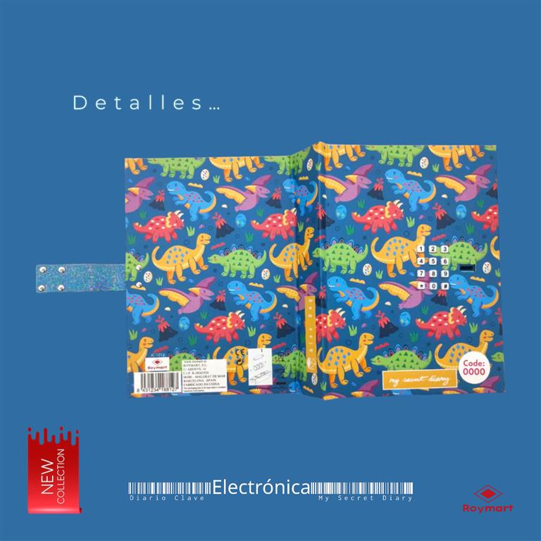 DIARIO CON CLAVE DINOS