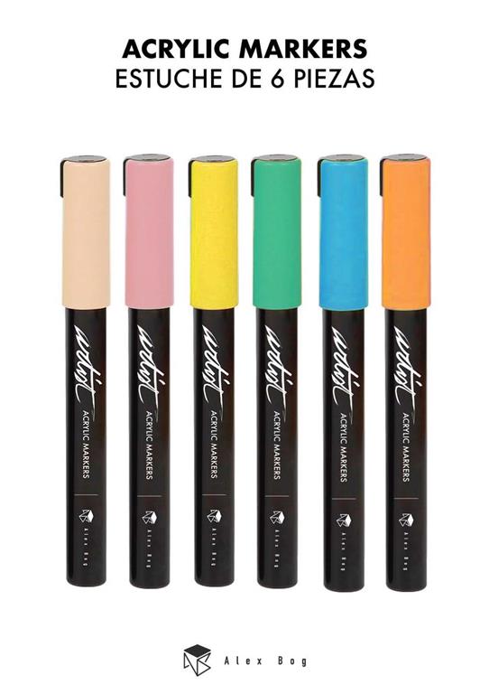ESTUCHE ACRILICOS GAMA ARTIST,6
