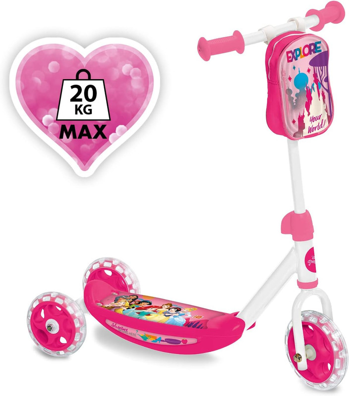 Mondo Toys - My First Scooter PRINCESS - MI PRIMER PATINETE 3 ruedas para niño/niña a partir de 2 años - 18996