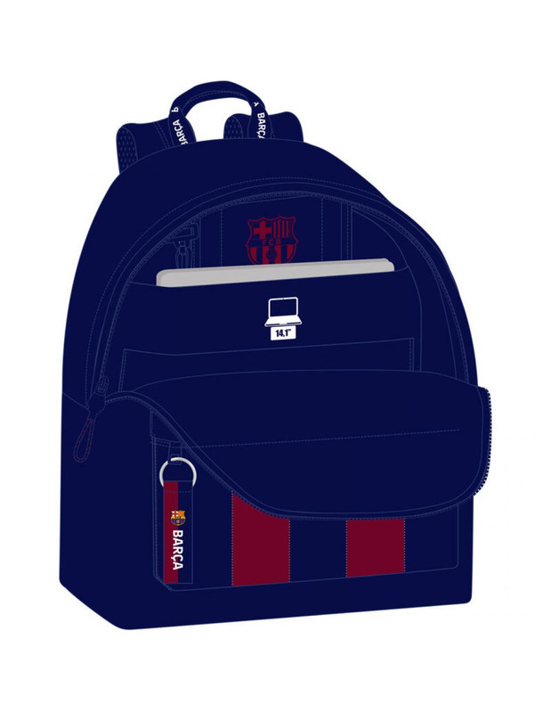MOCHILA PARA PORTATIL 14,1" F.C.BARCELONA 1ª EQUIP. 23/24 31x41x16cm