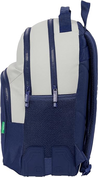 MOCHILA DOBLE ADAPT.CARRO BENETTON "VARSITY" 32x42x15cm