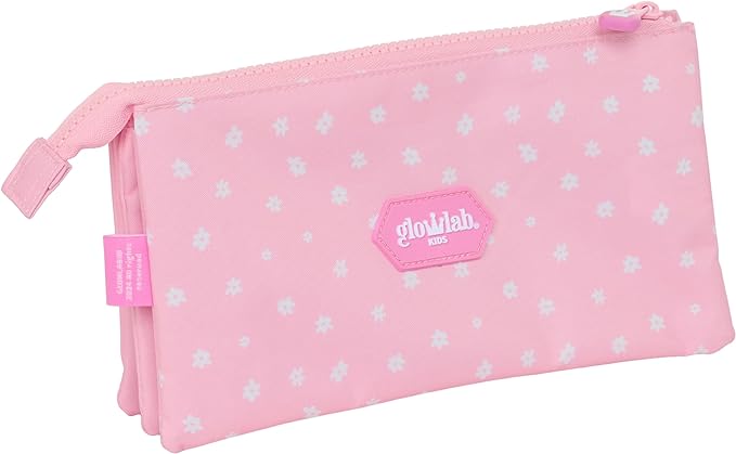 PORTATODO TRIPLE RECICLADO GLOWLAB KIDS "SWEET HOME" 22x12x3cm
