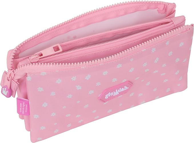PORTATODO TRIPLE RECICLADO GLOWLAB KIDS "SWEET HOME" 22x12x3cm