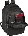 MOCHILA PC 15,6'' Y 14,1''+TAB 9,7''+USB SAFTA BUSINESS "BLACK" 31x45x23cm