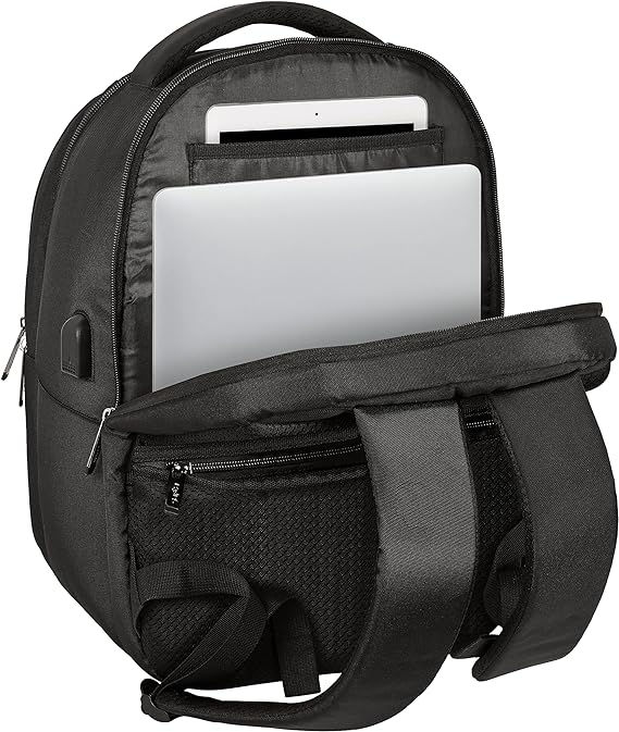 MOCHILA PC 15,6'' Y 14,1''+TAB 9,7''+USB SAFTA BUSINESS "BLACK" 31x45x23cm
