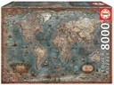 PUZZLE 8000 MAPAMUNDI HISTÓRICO EDUCA 18017