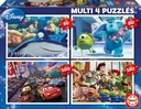 PUZZLE MULTI 4 PUZZLES 50-80-100-150 PIXAR  EDUCA 15615