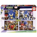 PUZZLE MULTI 4 SONIC PRIME NEON FSC  EDUCA 19631  EDUCA 19631