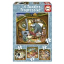 PUZZLE PROGRESIVO CUENTOS BOSQ. 12-16-20-  EDUCA 19685  EDUCA 19685