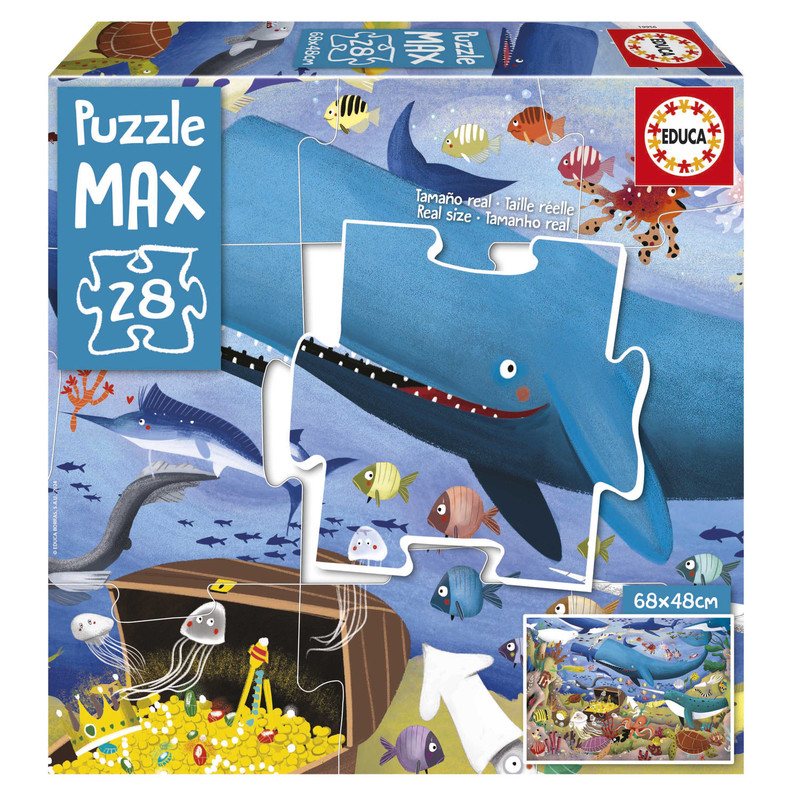 PUZZLE 28 ANIMALES BAJO EL MAR P.MAX