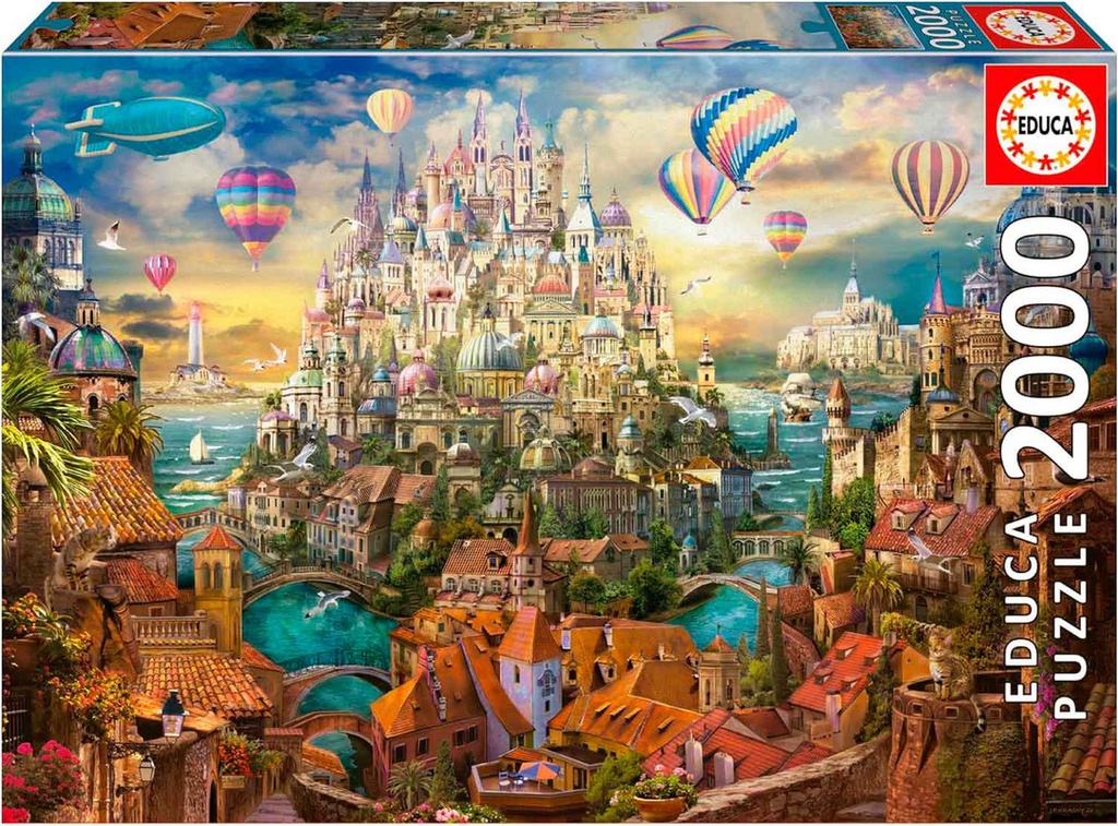 PUZZLE 2000 CIUDAD DE LOS SUEÑOS FSC EDUCA 19944