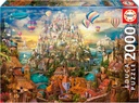 PUZZLE 2000 CIUDAD DE LOS SUEÑOS FSC EDUCA 19944