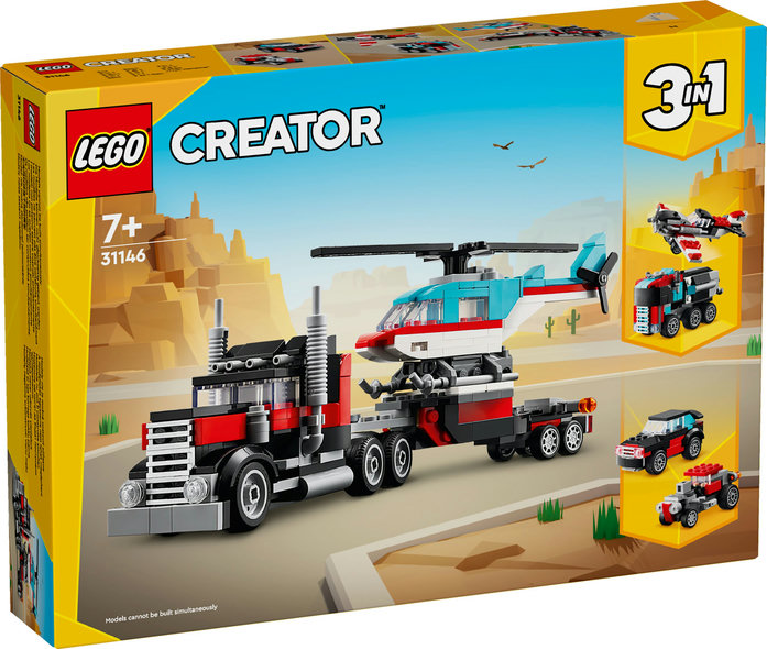 Camión Plataforma con Helicó.. V29 LEGO  31146