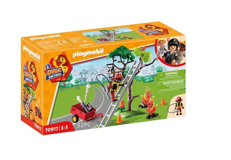 D.O.C - Acción Rescate de Bomberos ¡Rescata al gato! PLAYMOBIL 70917