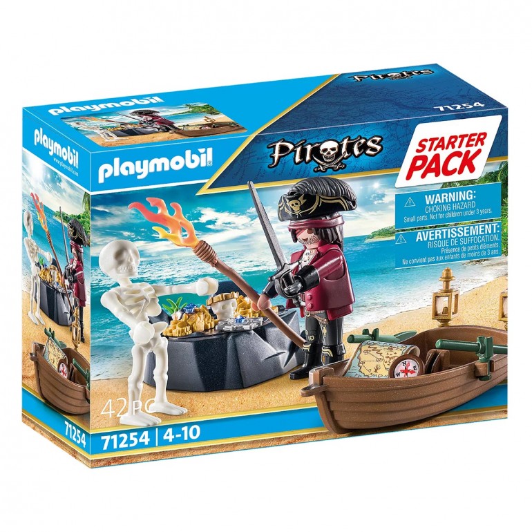 Starter Pack  Pirata con Bote de remos PLAYMOBIL 71254