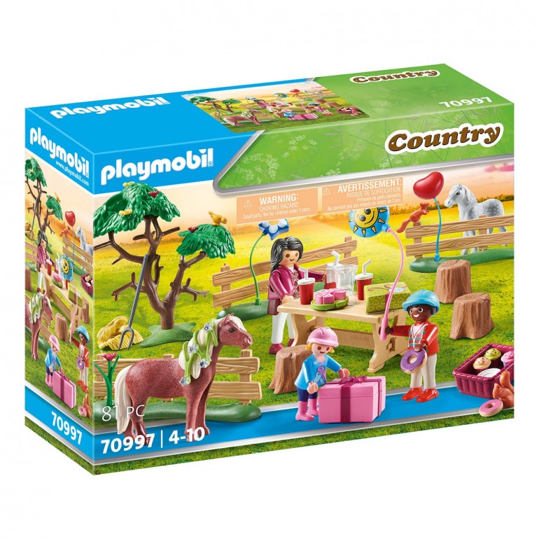 Fiesta de Cumpleaños en la Granja de Ponis PLAYMOBIL 70997