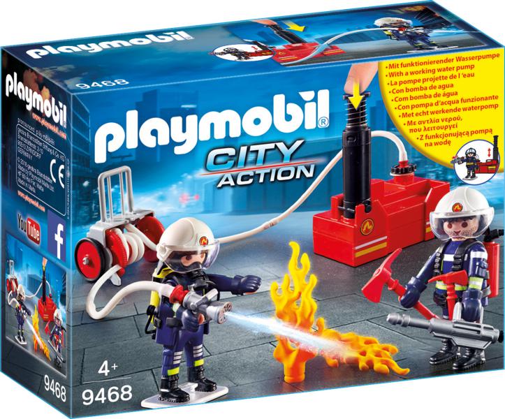Bomberos con Bomba de Agua PLAYMOBIL 9468