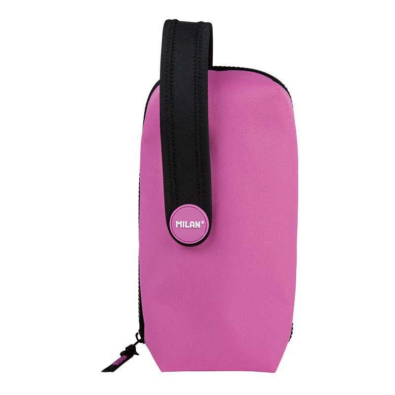 Kit 4 estuches con contenido Compact Fluo rosa 22x11x10cm