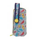 Kit 4 estuches con contenido Kickflip, gris
 MILAN 08872KF 22x11x10cm