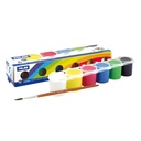 Caja 6 tarros de témpera de colores 25 ml