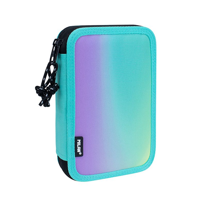 Plumier 2 pisos con contenido Sunset, verde xxcm