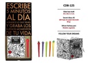 ESTUCHE DIARIO CON CANDADO Y BOLI A JUEGO CDB-125
