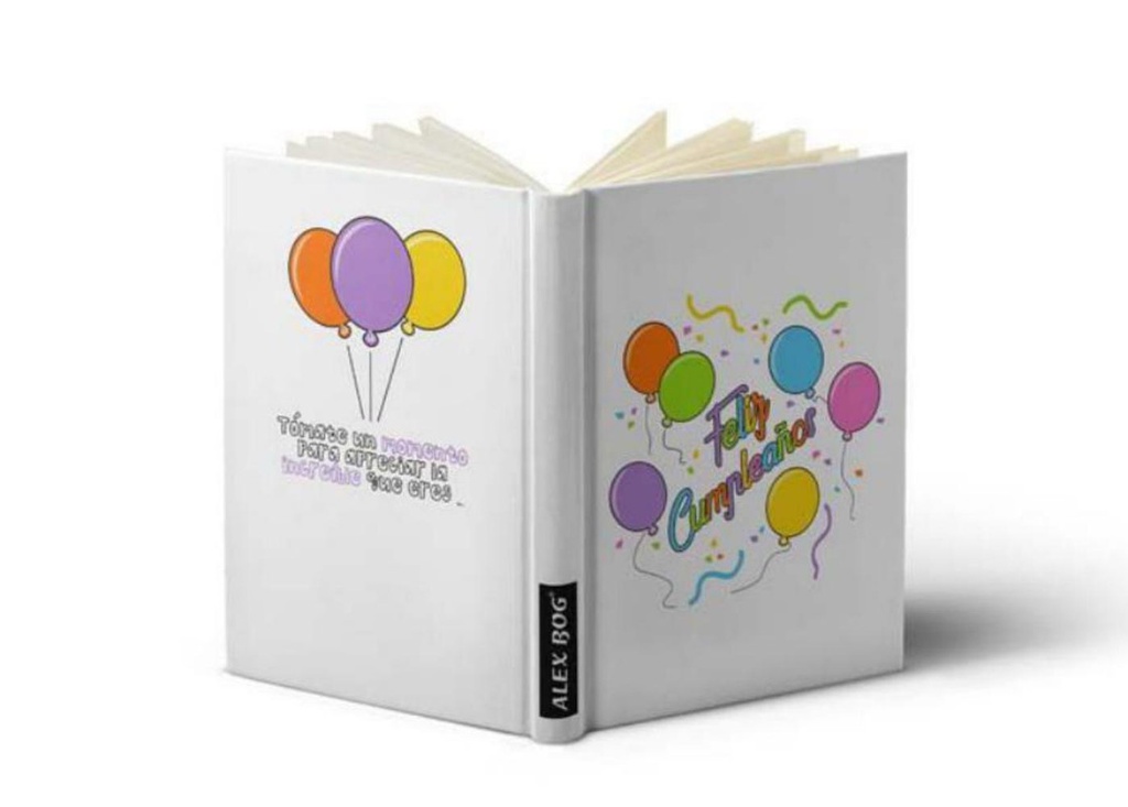 Libreta con Mensaje A6. Modelo "Feliz Cumpleaños".