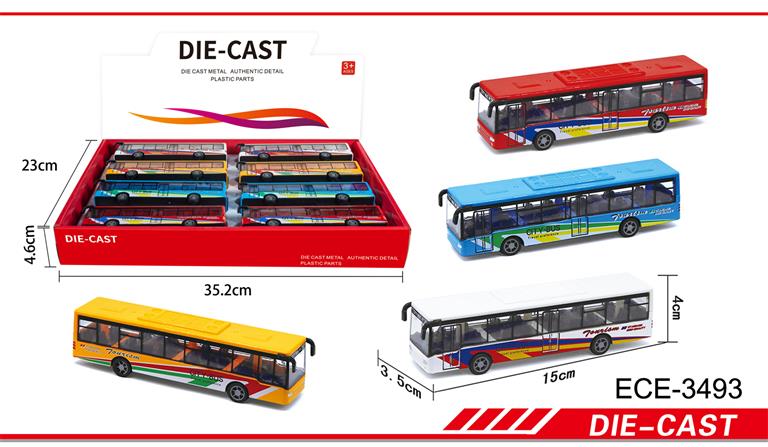 AUTOBUSES PULL BACK,4 COLORES