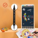 ESTUCHE  ACRILICOS DOBLE PUNTA