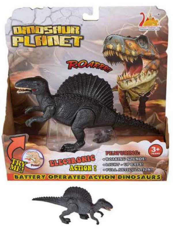 Jurassic Spinosaurus Pequeño con Sonido.Medidas:12 x 20 x 6,5 cm