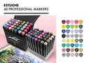 LUXURY CANVAS GAMA ARTIST 40 COLORES 2 PUNTAS