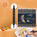 ESTUCHE  ACRILICOS DOBLE PUNTA