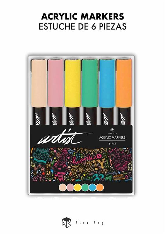 ESTUCHE ACRILICOS GAMA ARTIST,6