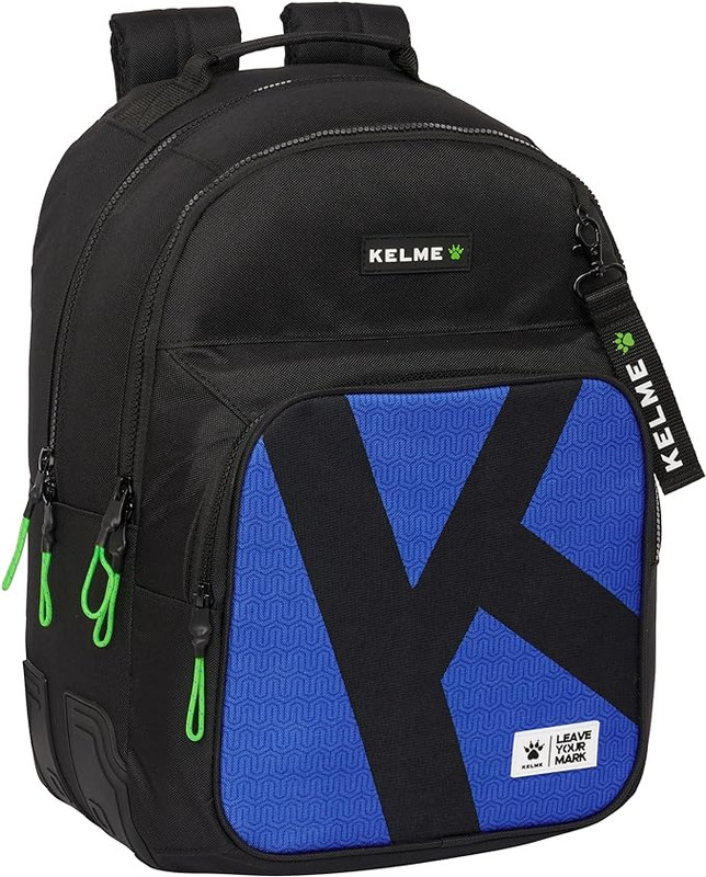 MOCHILA DOBLE ADAPT.CARRO KELME "ROYAL" 32x42x15cm