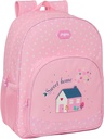 MOCHILA ADAPT.CARRO RECICLADO GLOWLAB KIDS "SWEET HOME" 33x42x14cm
