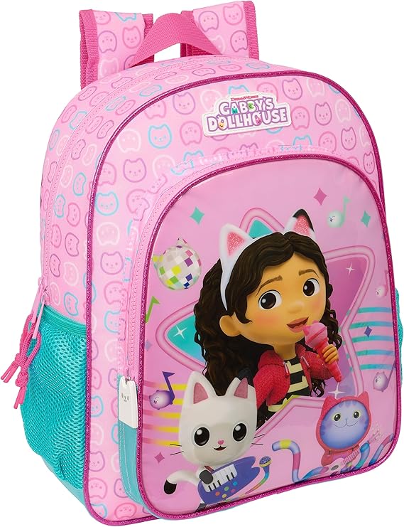 MOCHILA INFANTIL ADAPT.CARRO GABBY'S DOLLHOUSE "PARTY" SAFTA 612427185