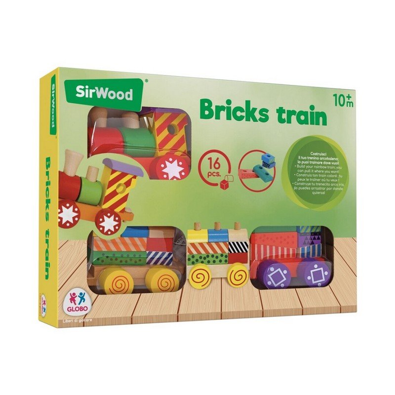 TREN DE MADERA ENTRENABLE 16PZ