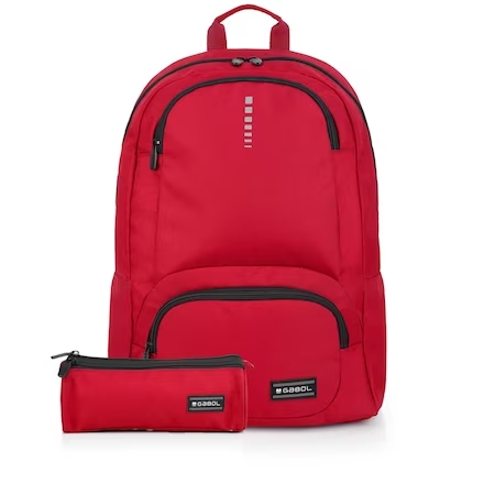 SET MOCHILA Y ESTUCHE TRIPLE ROJO GABOL2G232204008
