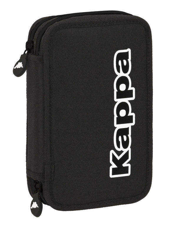 PLUMIER DOBLE PQÑO 28 pcs KAPPA "BLACK" 12,5X19,5X4