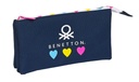 PORTATODO TRIPLE BENETTON "LOVE" 22X12X3