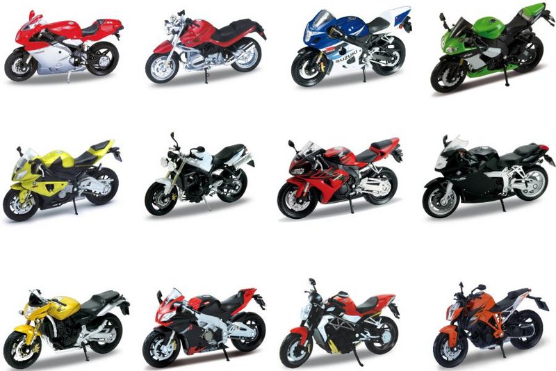 1:18 MOTOS STREET DE MARCAS GLOBO GLO38511