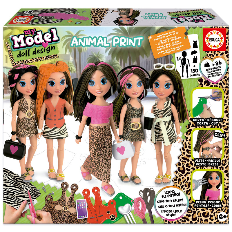 MY MODEL.DOLL WILD PRINT FSC