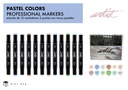 ESTUCHE GAMA ARTIST 12 PASTEL COLORS AB-0713