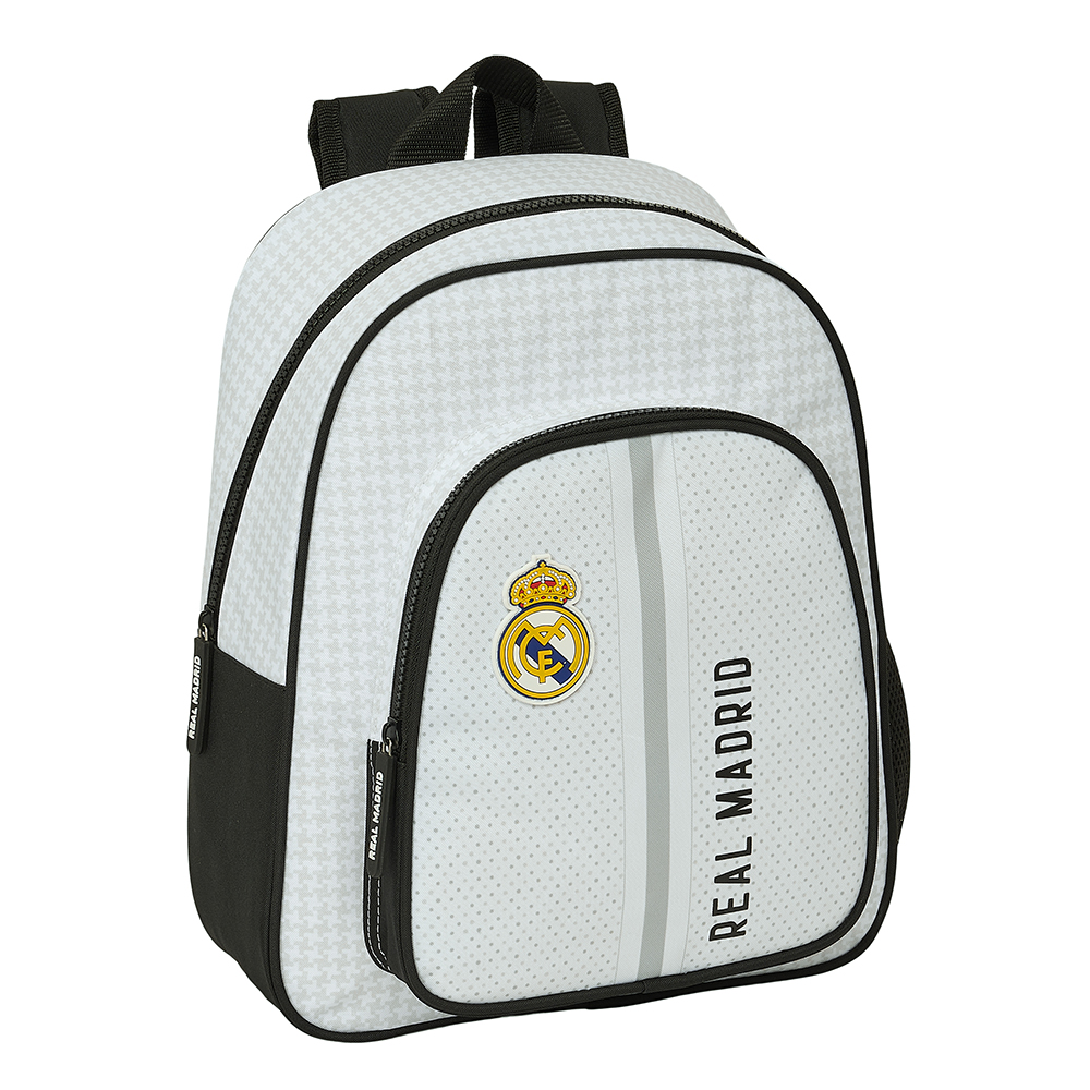 MOCHILA INFANTIL ADAP.CARRO REAL MADRID 1ª EQUIP. 24/25 28x34x3cm