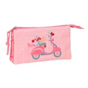 PORTATODO TRIPLE RECICLADO MOOS "PASSION" 22x12x3cm