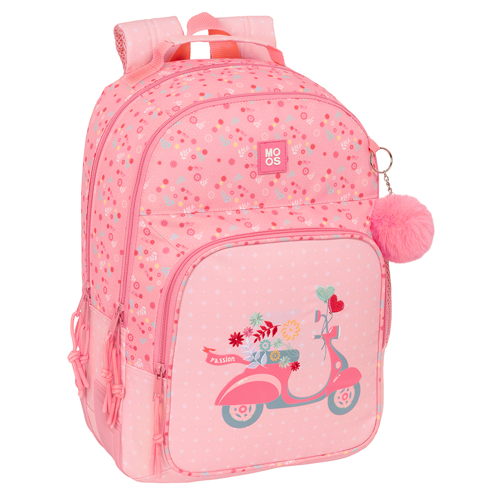 MOCHILA DOBLE ADAPT.CARRO RECICLADO MOOS "PASSION"