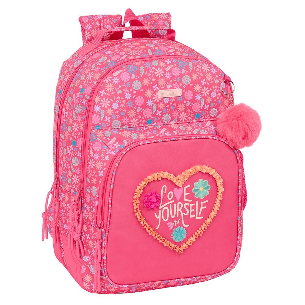 MOCHILA DOBLE ADAPT.CARRO SAFTA "FEELING" 32x42x3cm