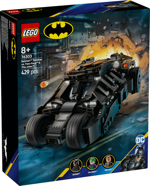 Tumbler de Batman™ vs. Two-Face™ y The
Joker™ LEGO 76303