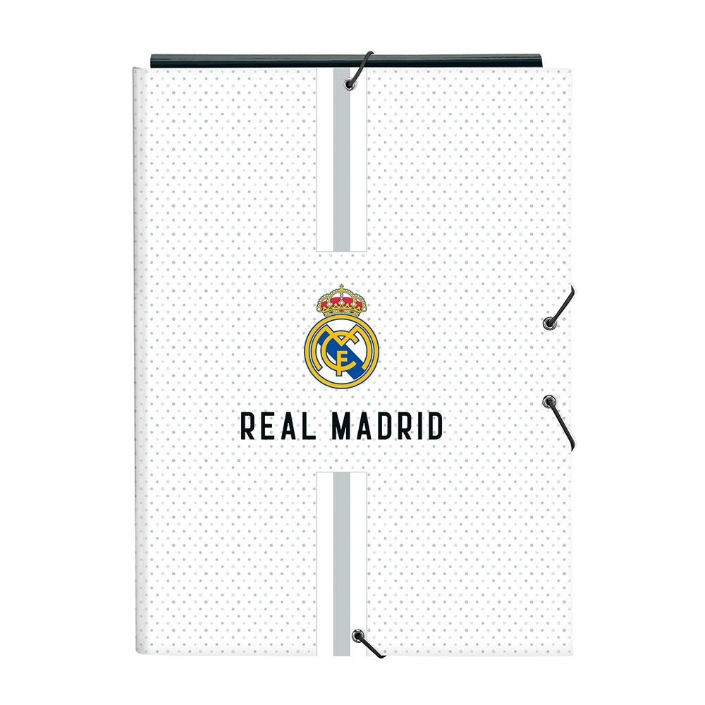 CARPETA FOLIO 3 SOLAPAS REAL MADRID 1ª EQUIP. 24/25 safta512454068 26x33.5x2.5cm